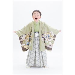 5歳男児着物【抹茶袴たか】