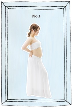 大阪扇町マタニティーフォトスタジオの無料スカート衣装001