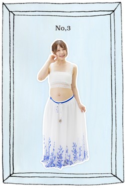 大阪扇町マタニティーフォトスタジオの無料スカート衣装003