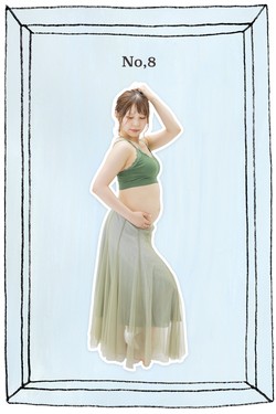 大阪扇町マタニティーフォトスタジオの無料スカート衣装008